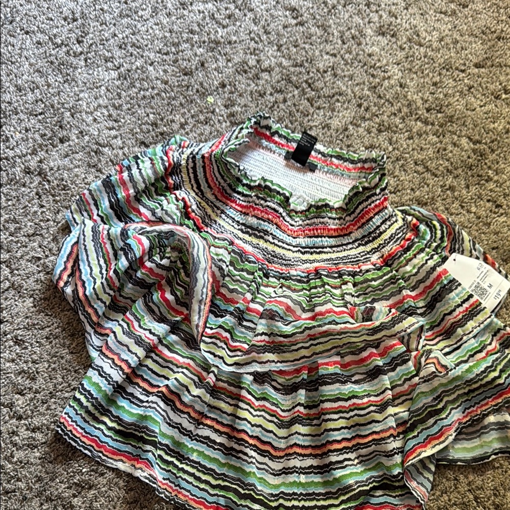 Forever 21 Multicolor Striped Maxi Skirt